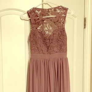 Mauve dress - great bridesmaid dress!